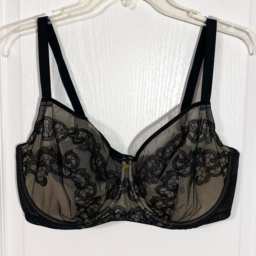 NATORI True Decadence Full Figure Cut And Sew Bra in Black / Café 36G - Picture 2 of 8